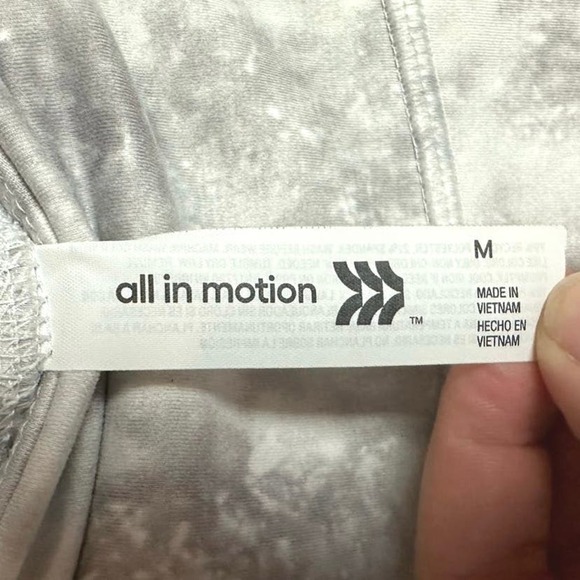 All in Motion High-rise Workout Athleisure Leggings in Tie Dye Grey/White - Picture 3 of 4